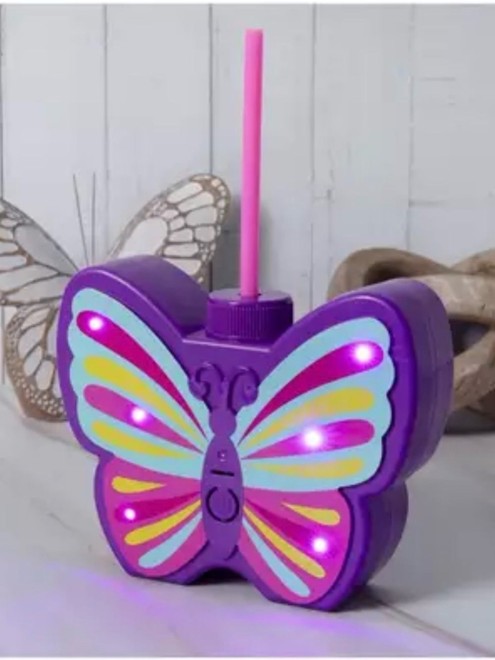 Light Up Butterfly Tumbler NWT
